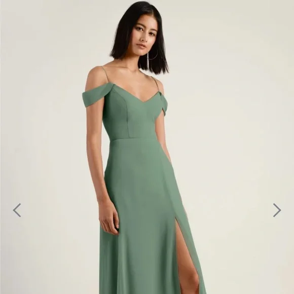 Jenny Yoo Priya dress (Eucalyptus) - Picture 2 of 5